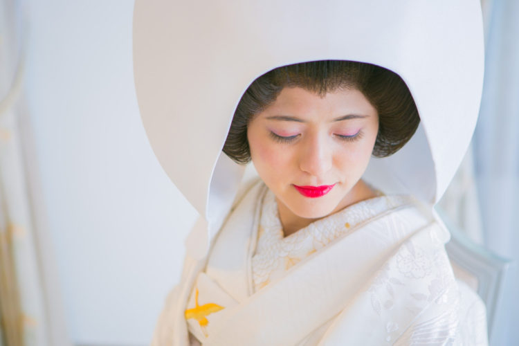 白無垢＋綿帽子【結婚式の前撮り】